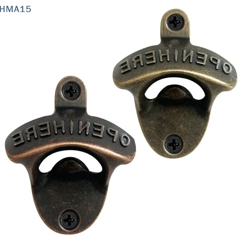 【YA】Zinc Alloy Wall Bottle Opener Beer Retro Alloy Wall Mounted Beer Bottle Opener Kitchen Decor