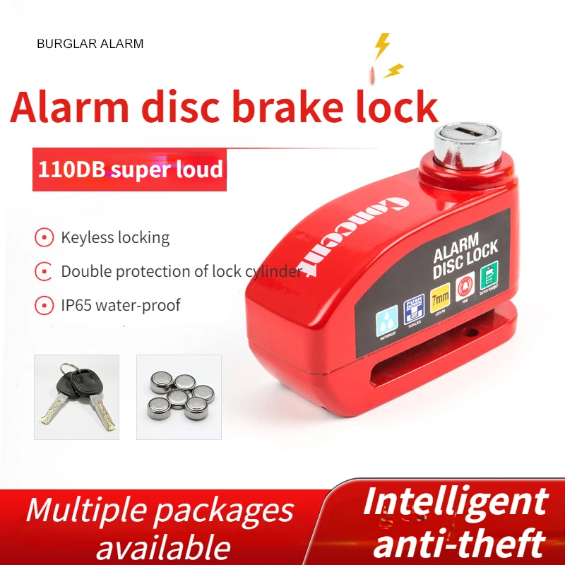 

Motorcycle Electric Vehicle Brake Disc Alarm Disc Lock Motorcycle Lock Anti-theft Alarm Disc Brake Lock Wholesale