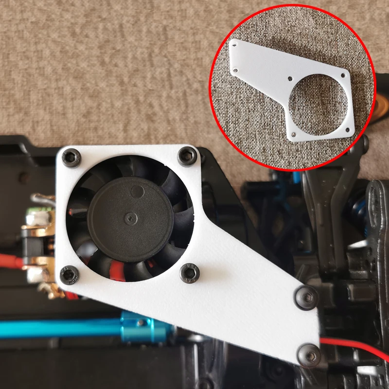 1PCS 30mm/40mm Cooling Fan Bracket for Tamiya TT-02 Chassis PETG Motor Fan Mount Lightweight 3D Printed RC Car Upgrade Parts