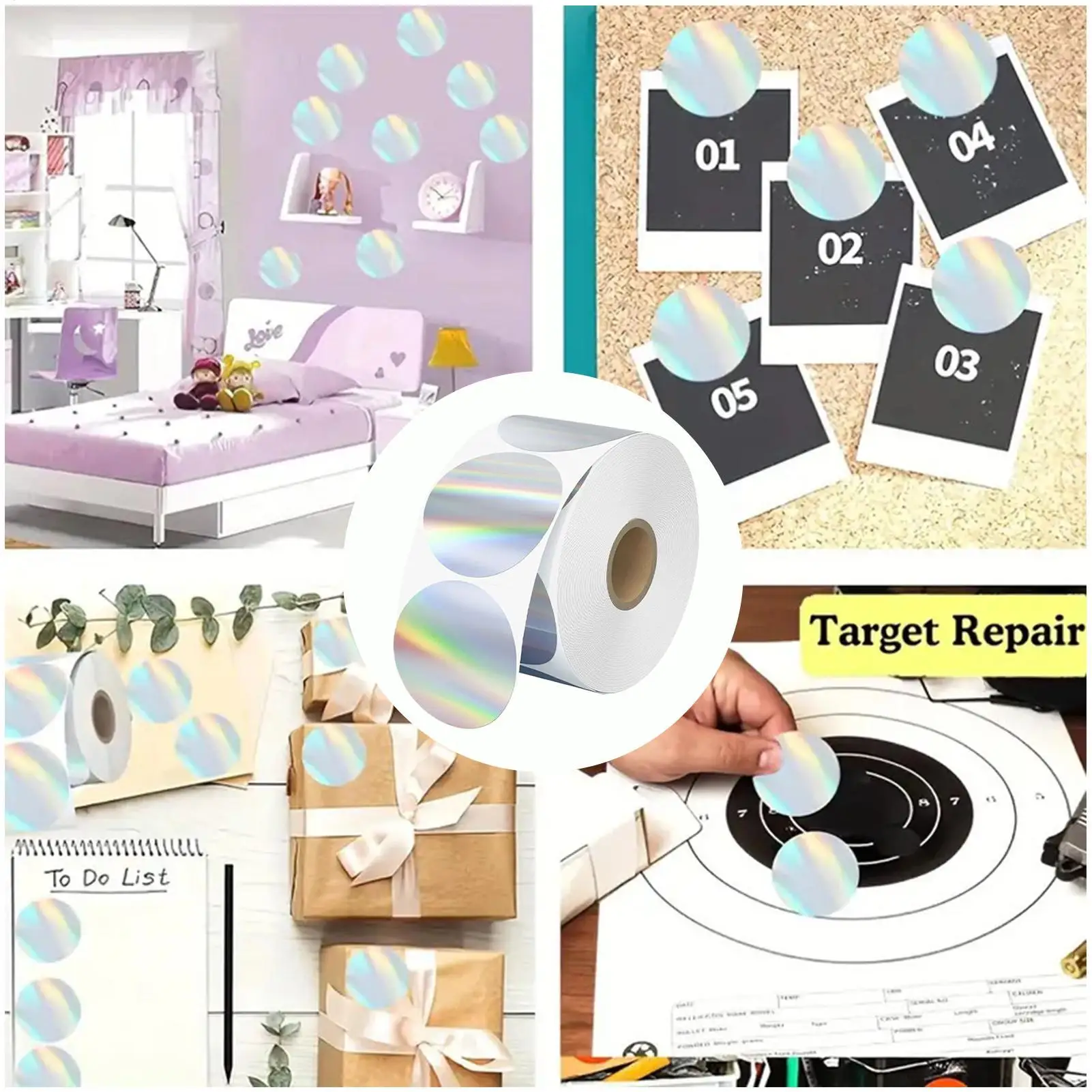 Circle Thermal Labels DIY Circle Printing Stickers Direct Thermal Printing Labels For Crafts Shipping Package Business Home