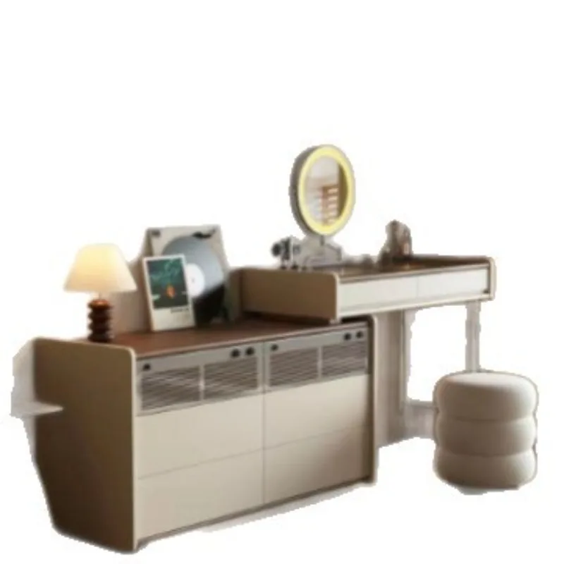 Dresser storage chest integrated modern senior bedroom bedside dressing table