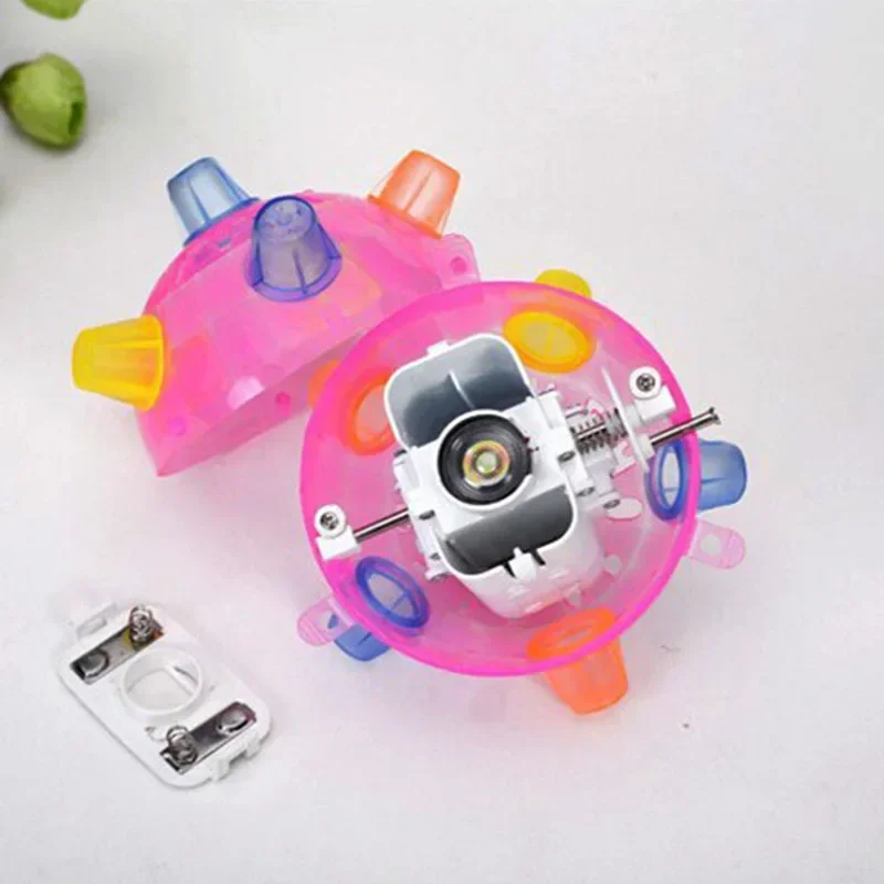 Funny Flashing Music Dance Ball Toy for Pets - Jumping Ball for Dog Puppy Boredom Relief - Pet Accessory in Random Colors