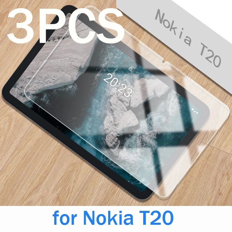 3PCS Glass screen protector for Nokia T10 8.0/T20 T21 10.36'' 10.4'' tablet film