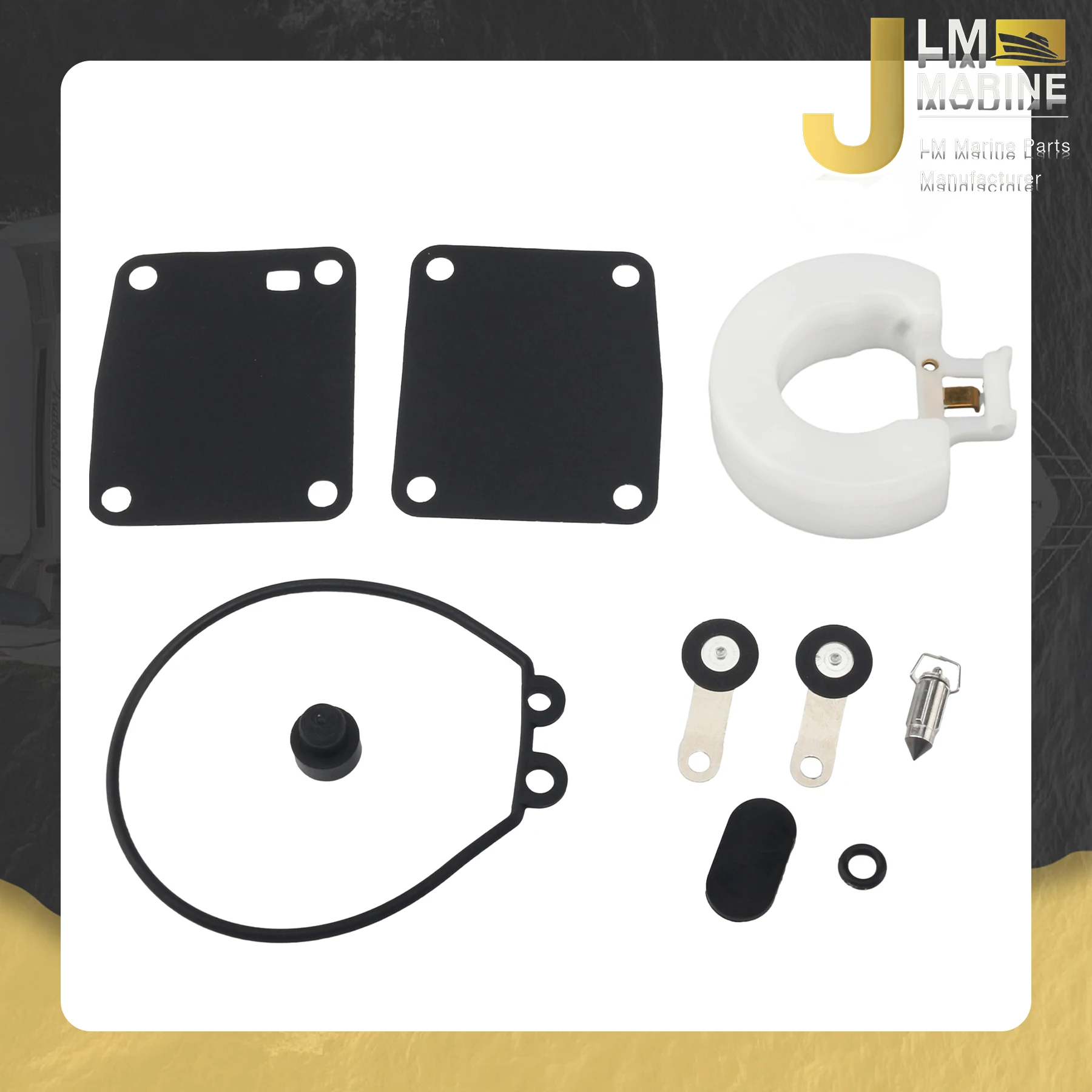 JLM 6G1-W0093-00 لياماها 3 HP 6 HP 8 HP 3A AMH MSH 6C CEM N J 8C CEM البحرية طقم تصليح المكربن الخارجي 6L5-W0093-00 #1