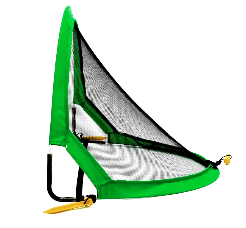 Mini equipo de entrenamiento de fútbol para niños, portería de fútbol emergente plegable portátil de 4 pies