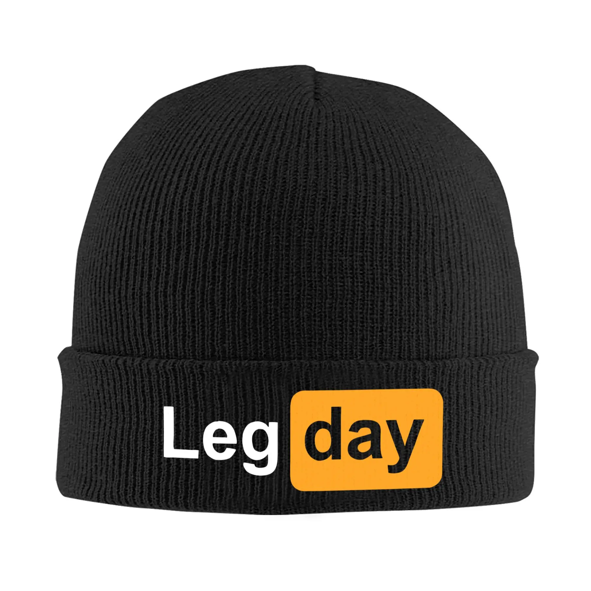 Leg Day workout Knitted Hat Beanies Winter Hats Warm Unisex Hip-hop Funny Porn Caps Men Women hub Birthday Gift