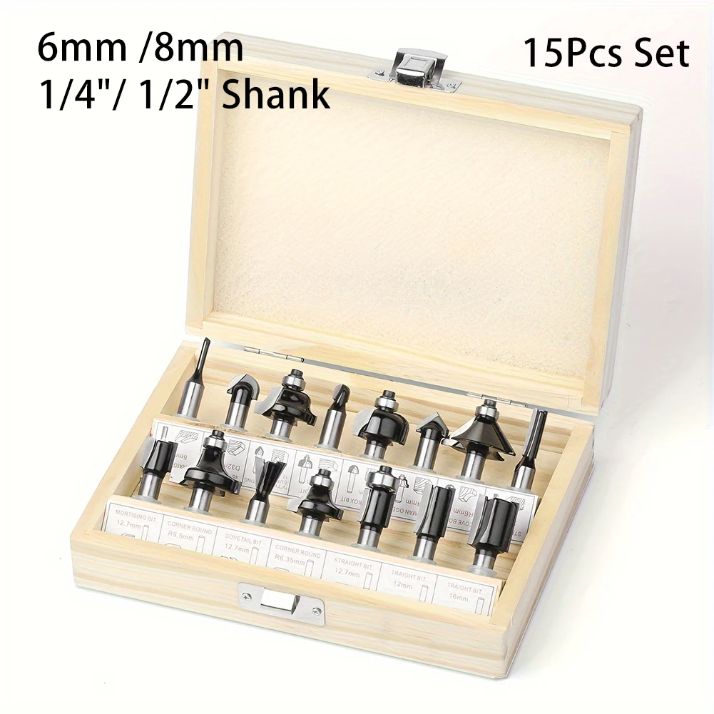 Cutting Router Bit Engraving Machine Woodworking Tools 6mm 8mm 1/4
