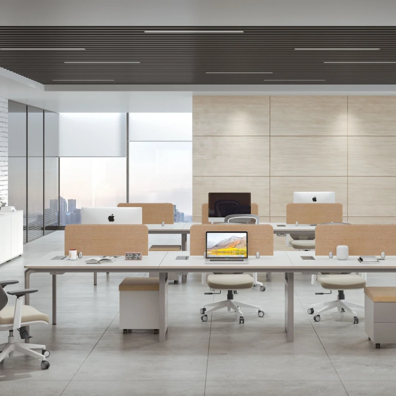 

Staff Office Furniture Staff Desk Wholesale Combination Simple Modern Stylish Four-Seater Staff Table