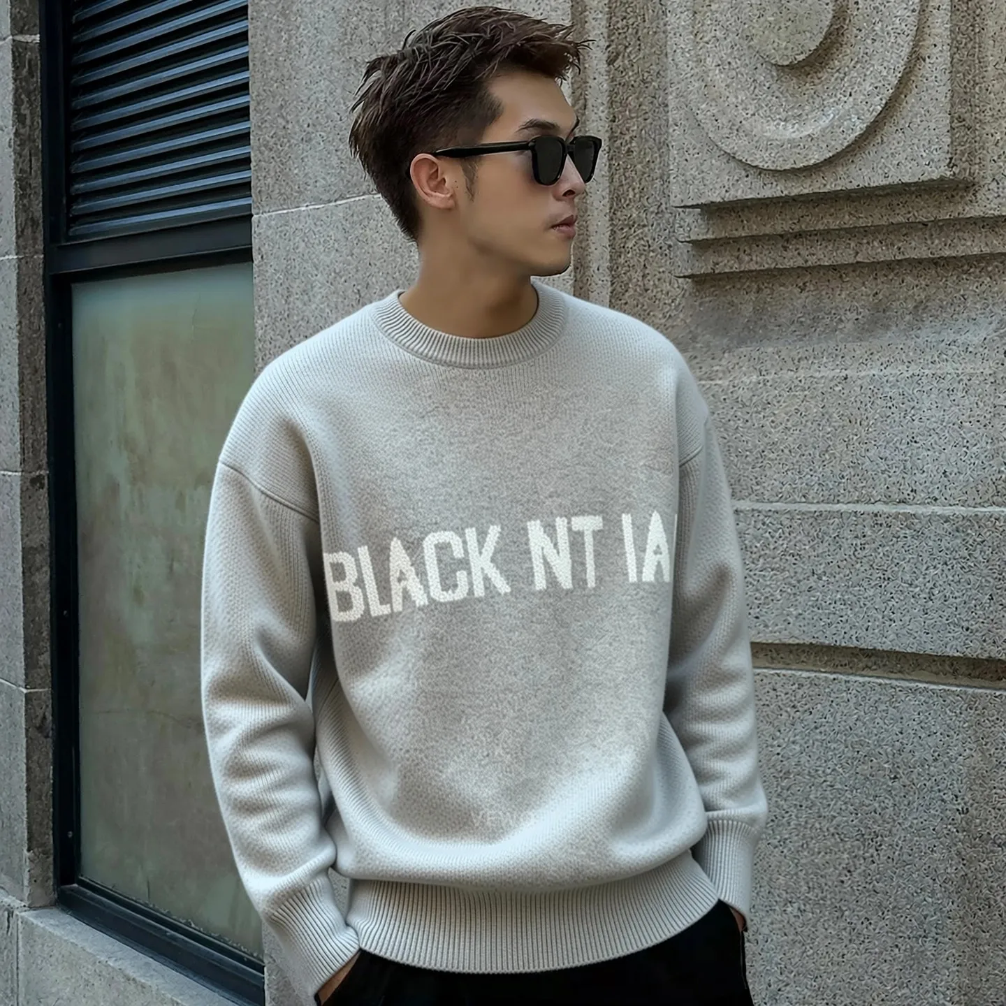 

Новинка зимы 2026: Мужской повседневный свитер с круглым вырезом и длинным рукавом, легкий, вязаный, простой дизайн, из полиэфирного волокна