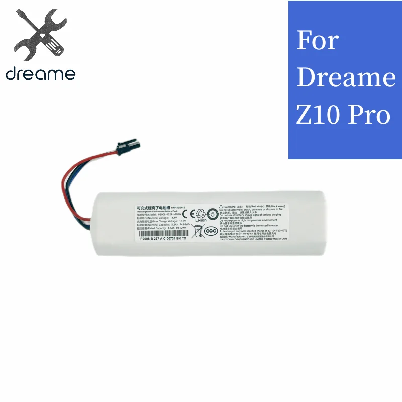 Original 14.4V Vacuum sweeping robot Replacement Battery For Dreame Z10 pro Accessories Parts