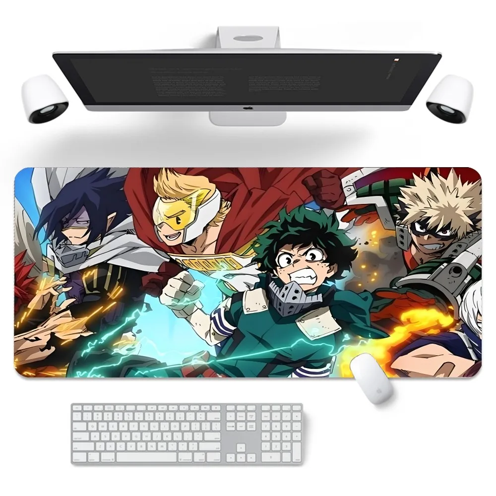 Anime My H-hero A-academy Deku Mousepad New Arrivals Large Gaming Mousepad L XL XXL Gamer Mouse Pad Size For Keyboards Mat