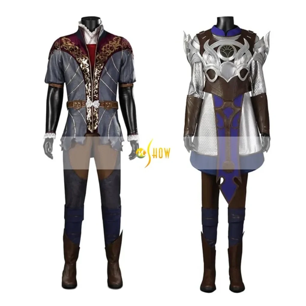 Astarion Cosplay Costume Halloween Shadowheart Outfit Medieval Jacket Game Uniform Suit