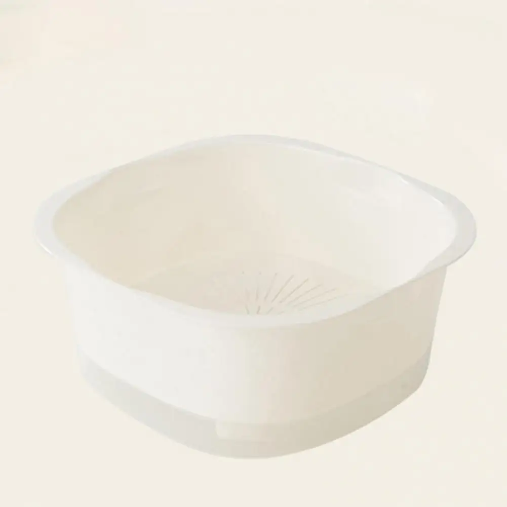 Drain Basket Stackable Vegetable Preparation Basin Stackable Food Storage Basket Set Bpa Free Reusable Vegetable for Kitchen