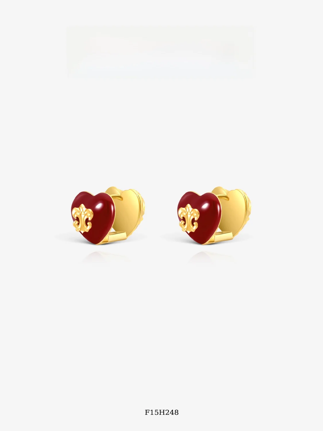 elegant-small-enamel-heart-and-iris-flower-stud-earrings-fashionable-retro-court-style-high-end-feelings-ear-jewelry