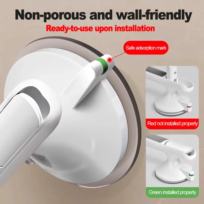 Showers Grab Bars Free Punch Bathroom Handle Anti Slip Safety Suction Cups Bathtub Grab Bar For Elderly Children Support