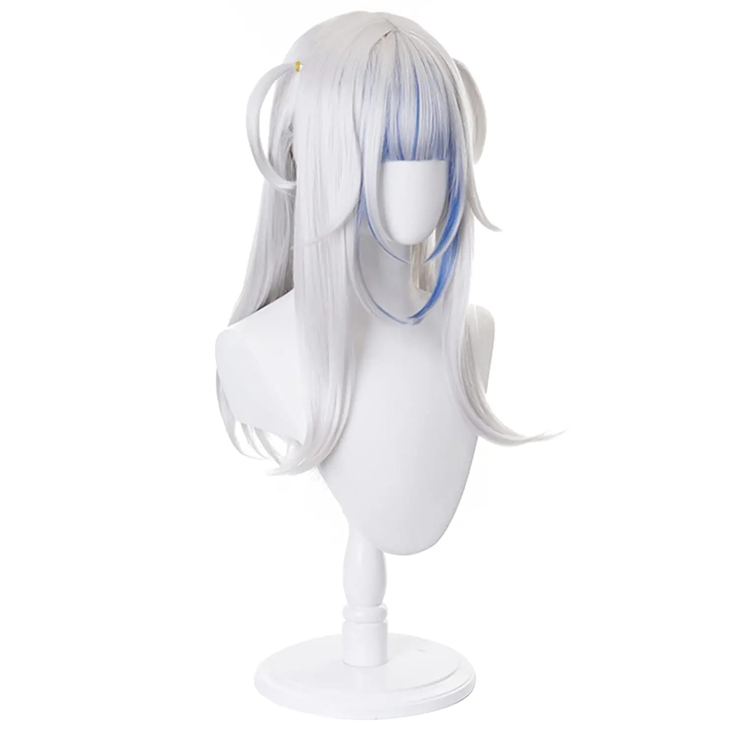 Cosplay Wig Costume Halloween Wigs for Women Girls Gray Blue Anime hololive Gawr Gura Wigs