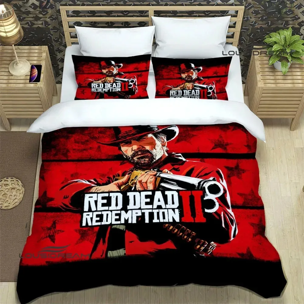 

Red Dead Redemption 2 print Bedding Sets exquisite supplies set duvet cover bed comforter set bedding set luxury birthday gift