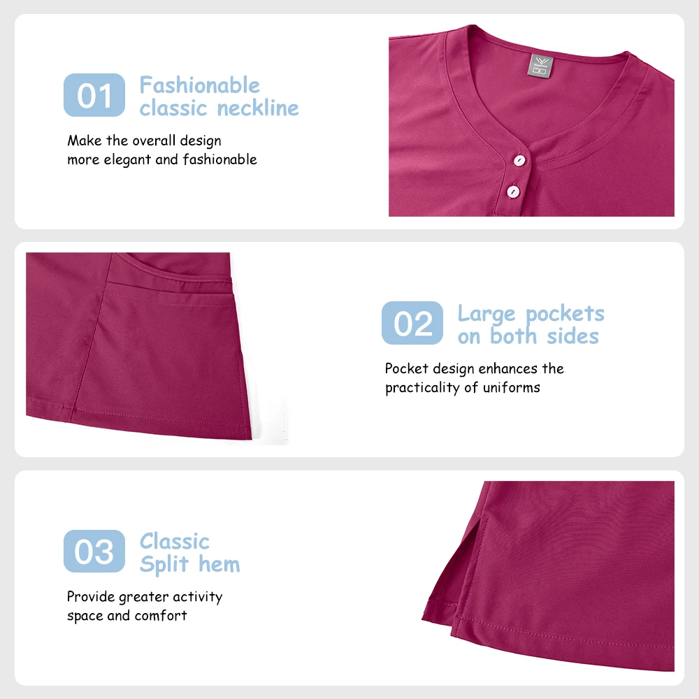 Hospital Doctor Workwear Unisex Nurse Accessories Oral Dental Surgery Uniforms Pharmacy Medical Uniform Health Service Scrub Set