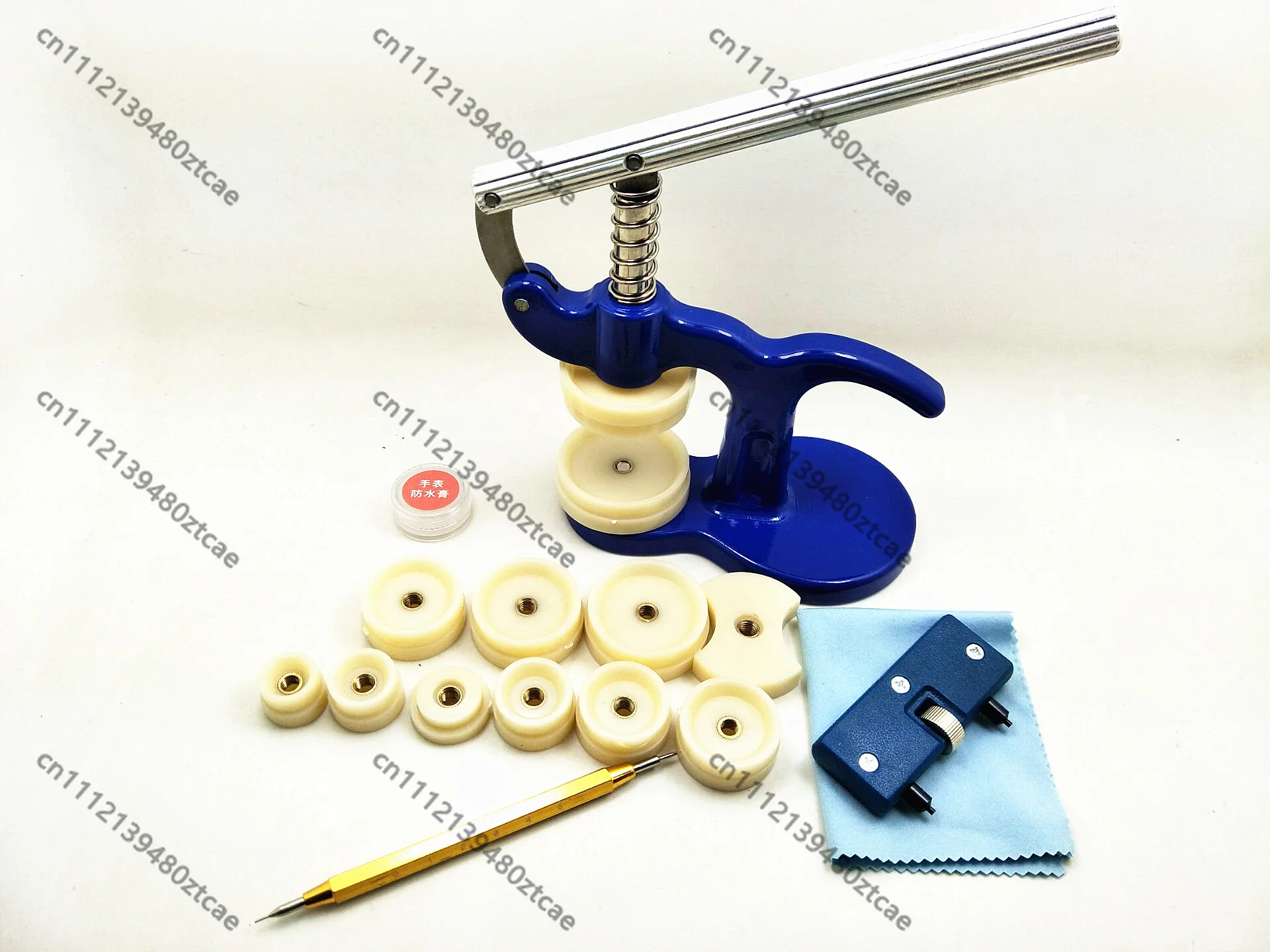 watch repair tool, 17 pieces, capping machine, two feet open, raw ear batch, open the back cover to change the battery, movement