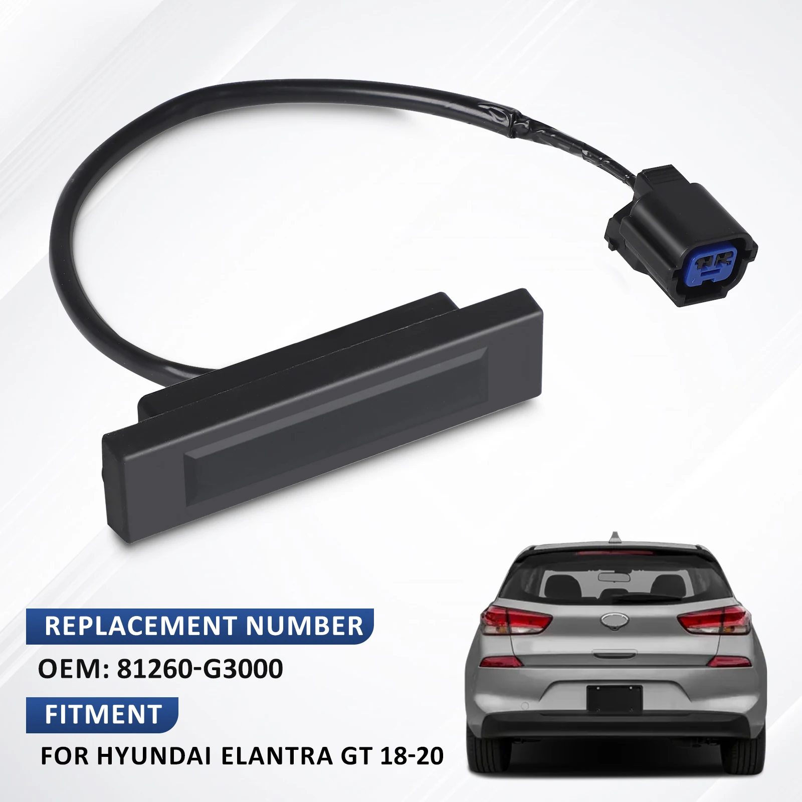 

81260G3000 81720G3000 Car Rear Door Trunk Tailgate Boot Release Button liftgate Switch For 2018 2019 2020 Hyundai Elantra GT I30