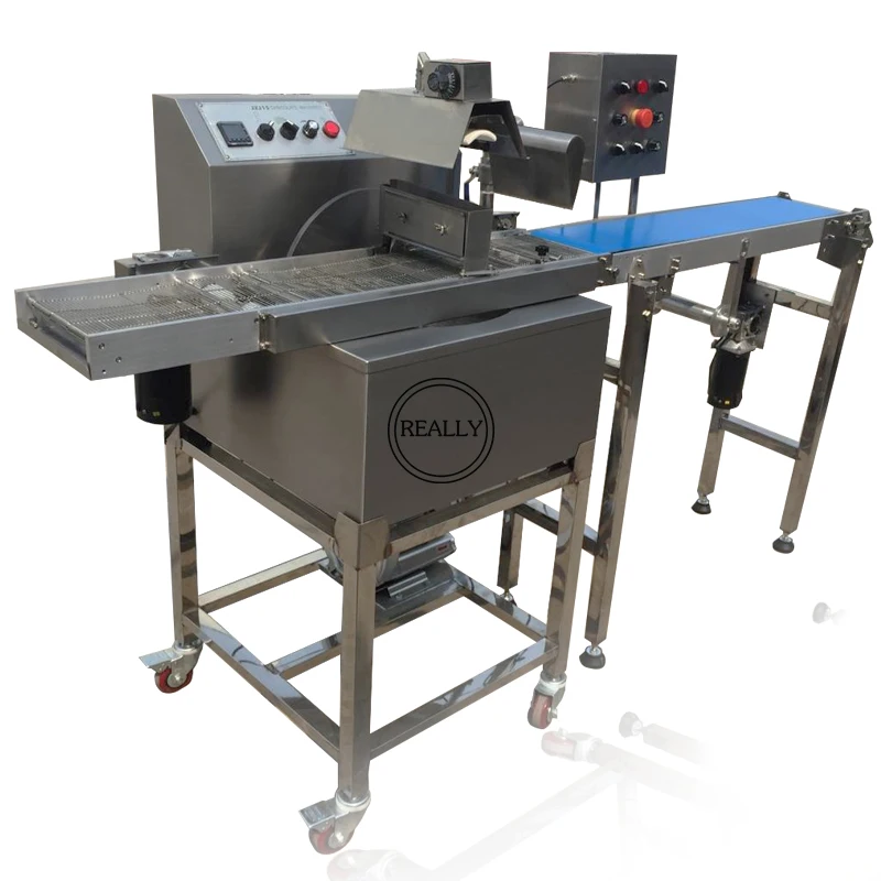 Macchina per la produzione di rivestimento automatico per avvolgimento del cioccolato da 8/15 kg con macchina per fusione di tempera del cioccolato in acciaio inossidabile