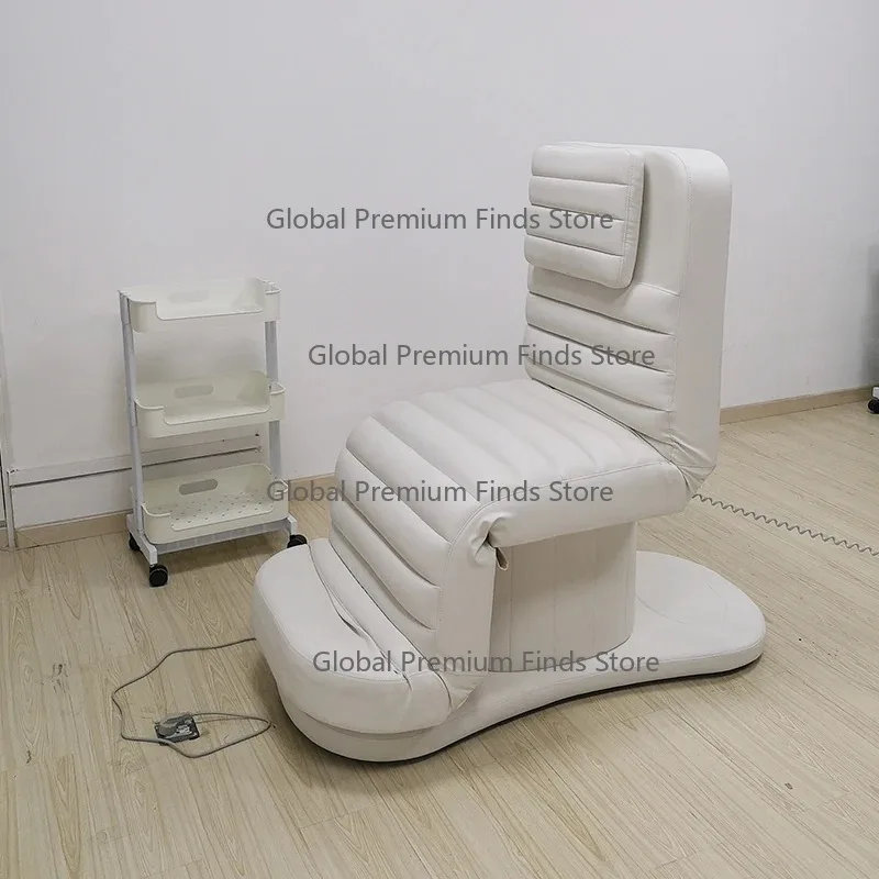 Brown 3-Motor Electric Beauty Bed Modern Salon Massage Table Aesthetic Bed for Professional Use