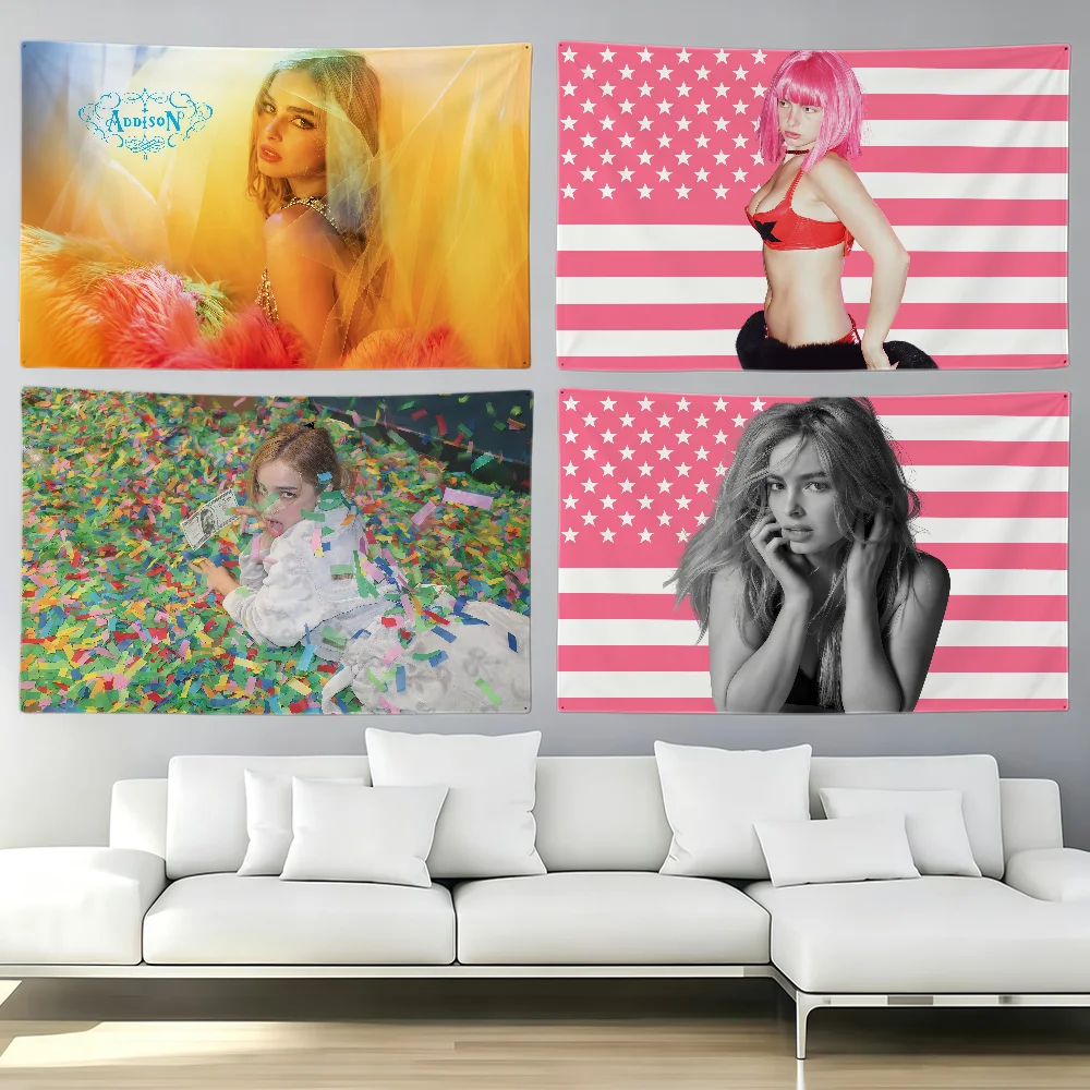 singer A-Addison R-Rae flag Party Club Outdoor Interior Wall Decoration Banner Fans Gift Print Decor flag