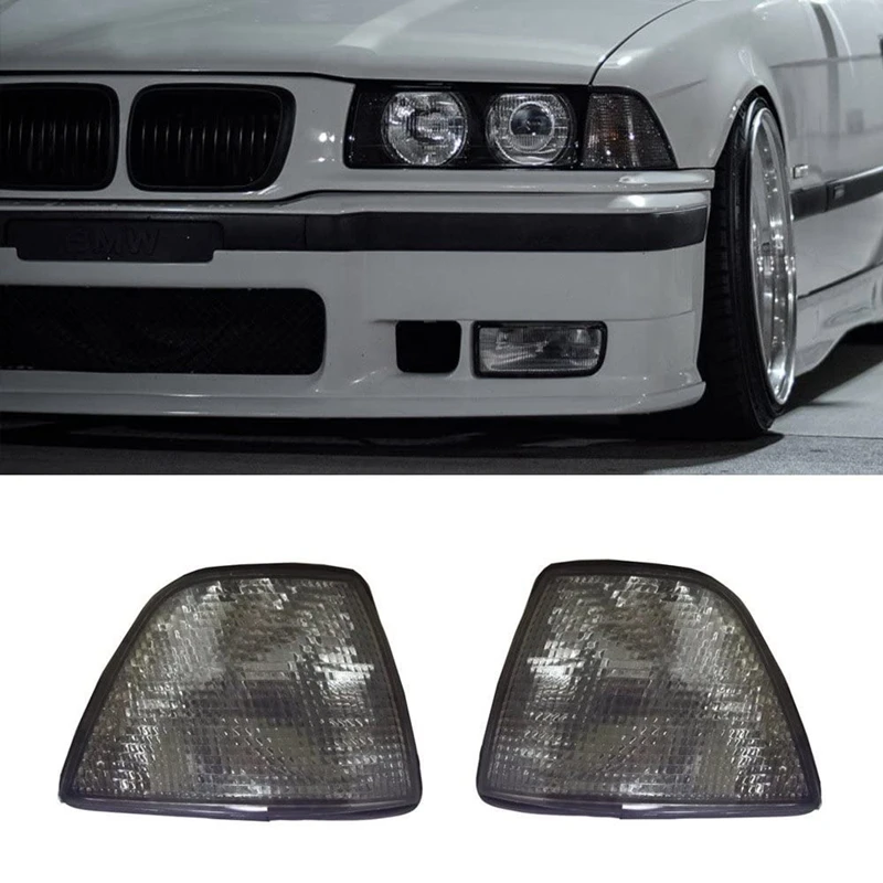 NEW-For-BMW E36 3-Series 1992-1998 4DR Sedan/Hatchback (318I 318Ti 323I 325I 328I) Euro Corner Lights Cover 63138353279