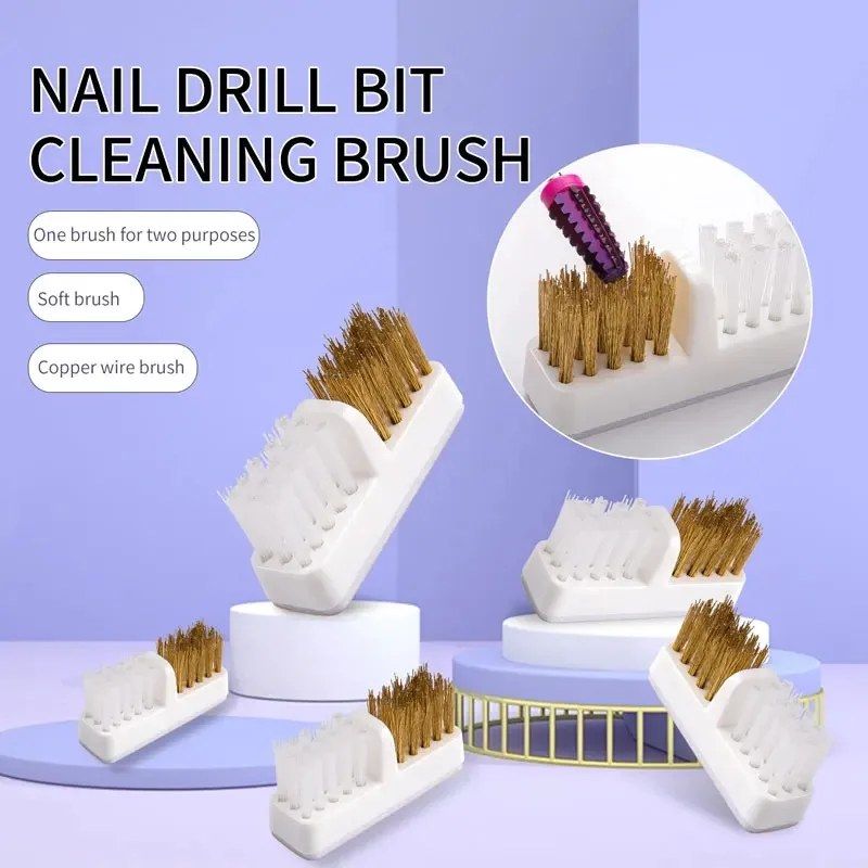 Copper Wire Cleaning Brush Grinding Head Cleaner Electric Sander Soft and Hard Hair Dust Nail Art Tool