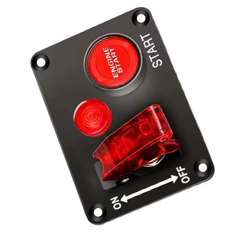 Automotive Accessories Racing Car 12V Ignition Light Launcher Start Stop Button Toggle Switch Panel For Boat ATV UTV-N32R