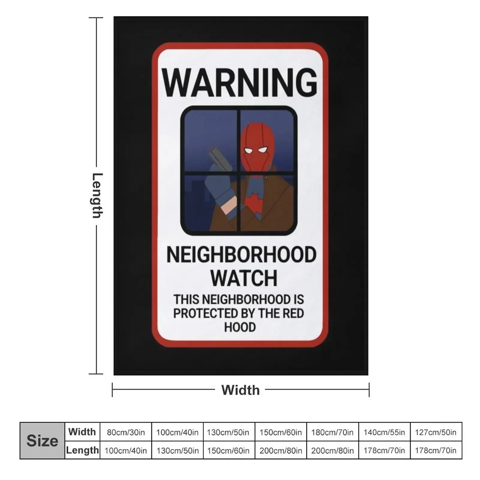 Red Hood Neighborhood Watch Throw Blanket Plaid Decorative Throw Sofa Quilt heavy to sleep for sofa Summer Beddings Blankets