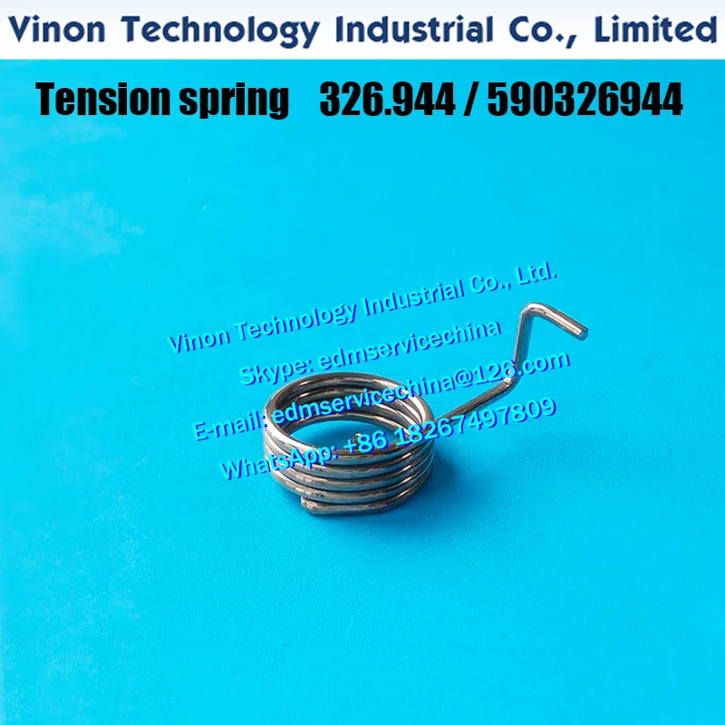 Tension spring  326.944, 590326944 Torsion Spring AgieCut. Sealing O-Ring Kit 848.644,848.644.4,590848644 AgieCut Progress