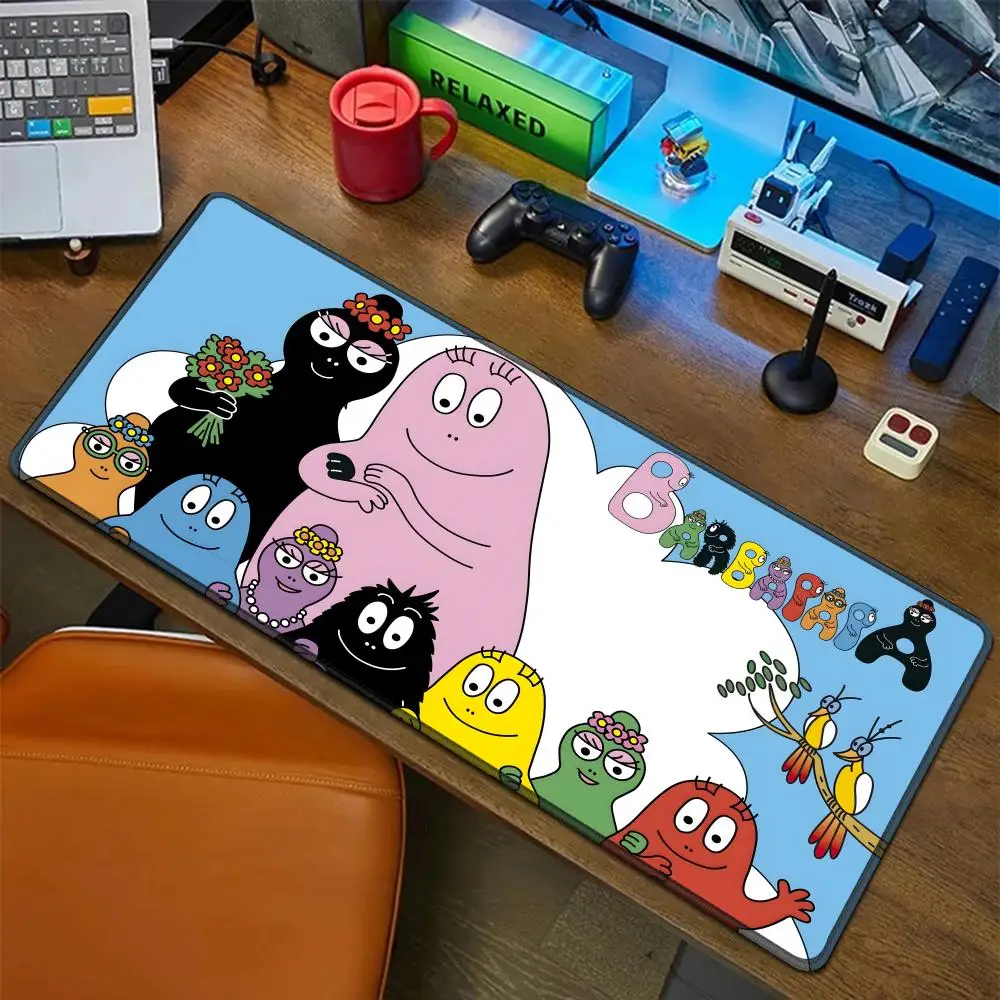 

Cartoon Les B-Barbapapa Mouse Pad Rubber Mat Laptop Xxl Mousepad Notebook Gamer Computer Table Gaming Accessories