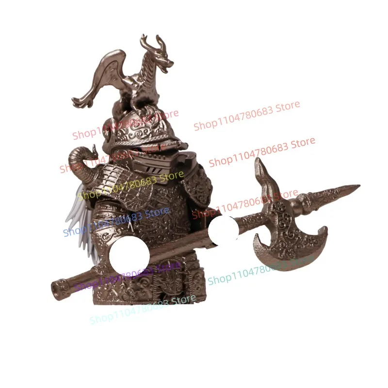 MOC Bouwstenen Oude Battle Knight MiniFiguur Assemblagemodel Display Stuk Anime Cartoon Accessoires Speelgoed Collectible Gift