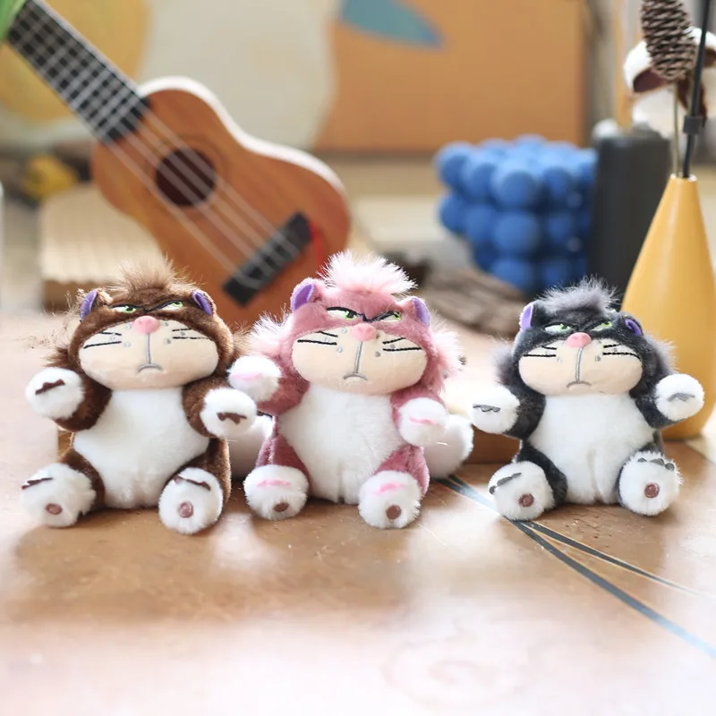 Disney Lucifer the Cat Plush Toy Cartoon Doll Keychain Bag Pendant Funny Toy Doll Children's Birthday Christmas Gift