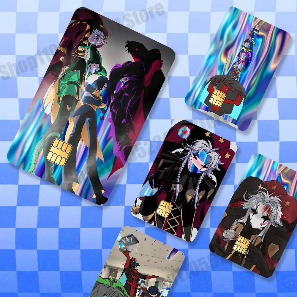 F-Freak C-Circus Pierrot Holographic Laser Shinny Film Skin Cover Sticker for Debit Credit Card Bank Card