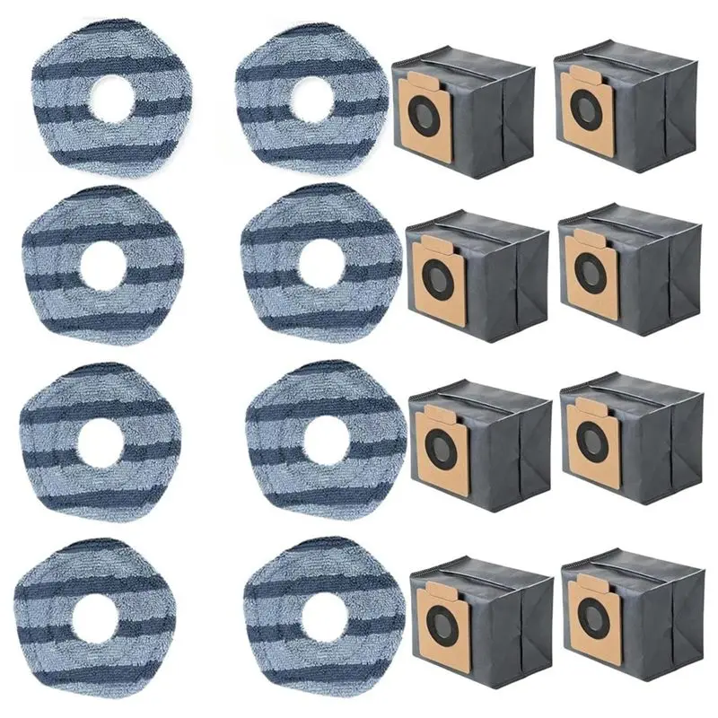 

ABGE-For Eufy X10 Pro Omni Robot Vacuum Cleaner Accessories Mop Pads Dust Bags