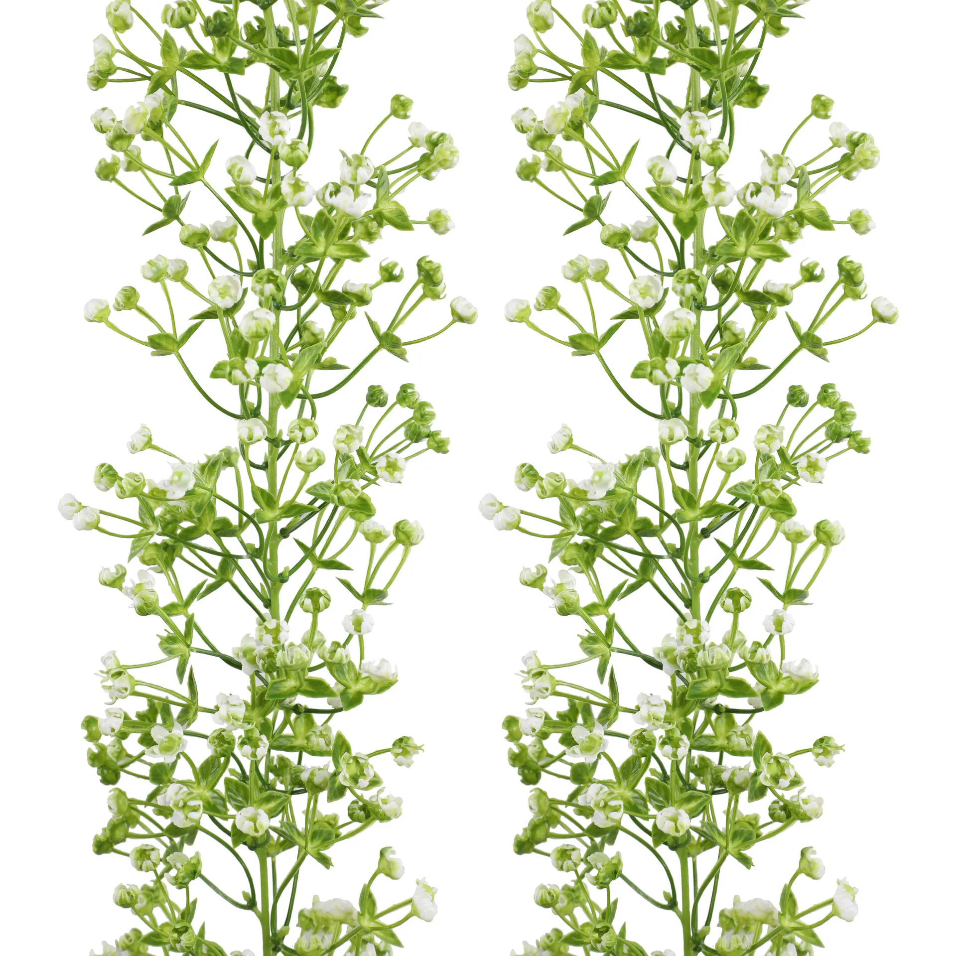 175cm/68.9in Artificial Plant Gypsophila Garland Long Vine White Fake Baby Breath Flower Rattan DIY for Home Arch Indoor Outdoor