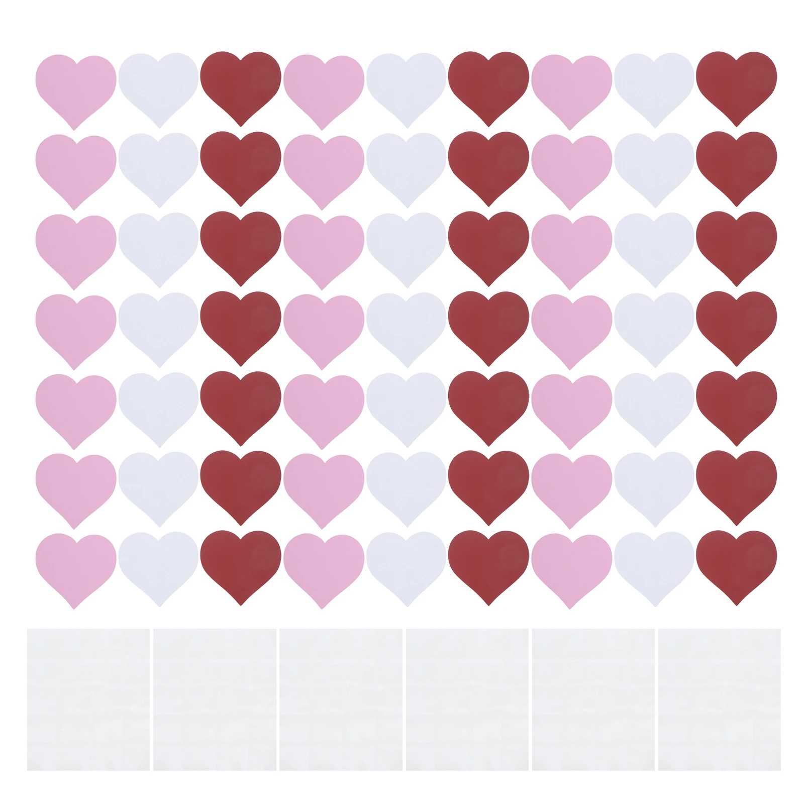 

108 Pcs Heart Shaped Paper Cut Cards Thick Material Blank Surface DIY Crafts Valentine Decor Classroom Activities Easter