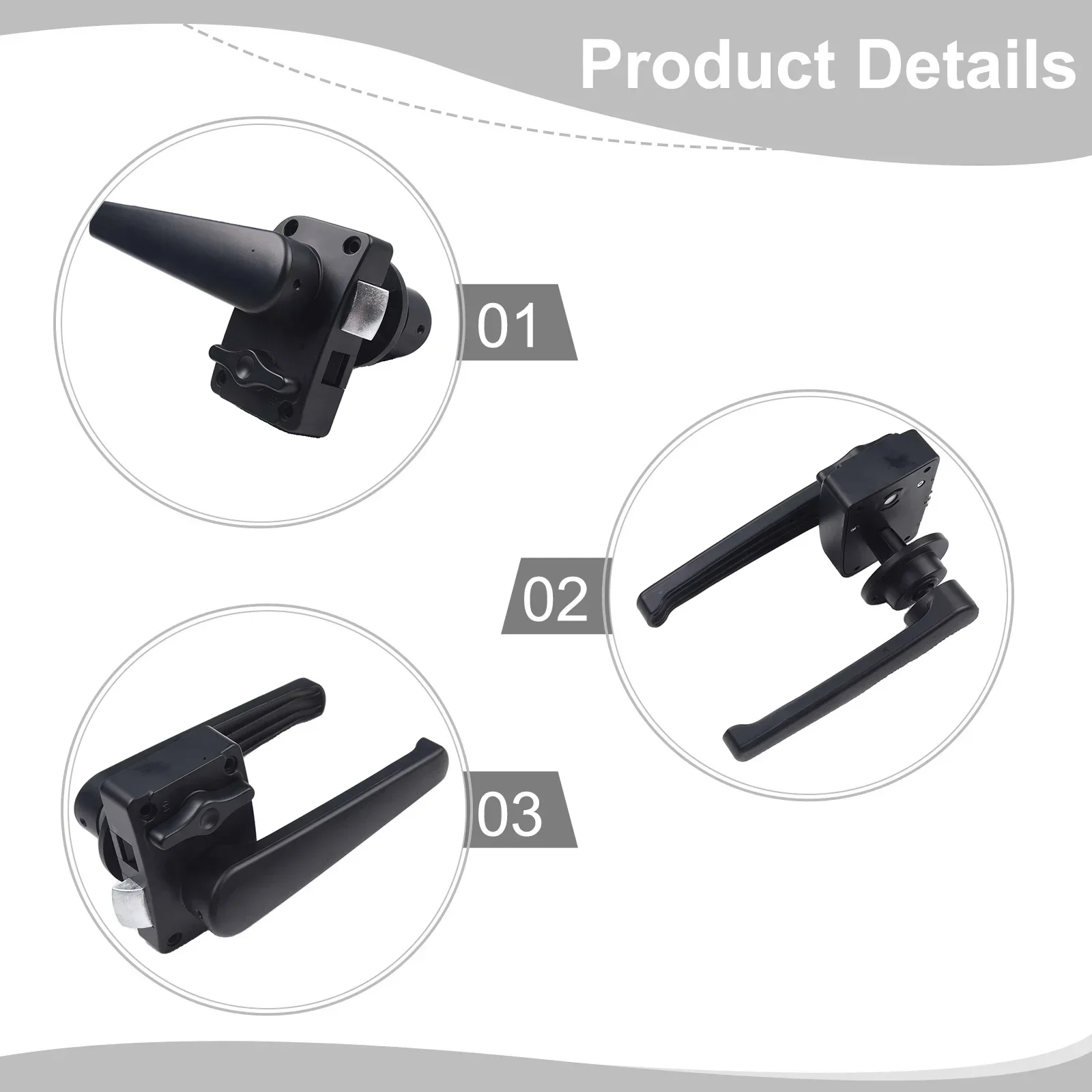 

Home Improvement Door Lock Handle Lever Latch Black Color Latch Black Easy Installation Keyless And Convenient