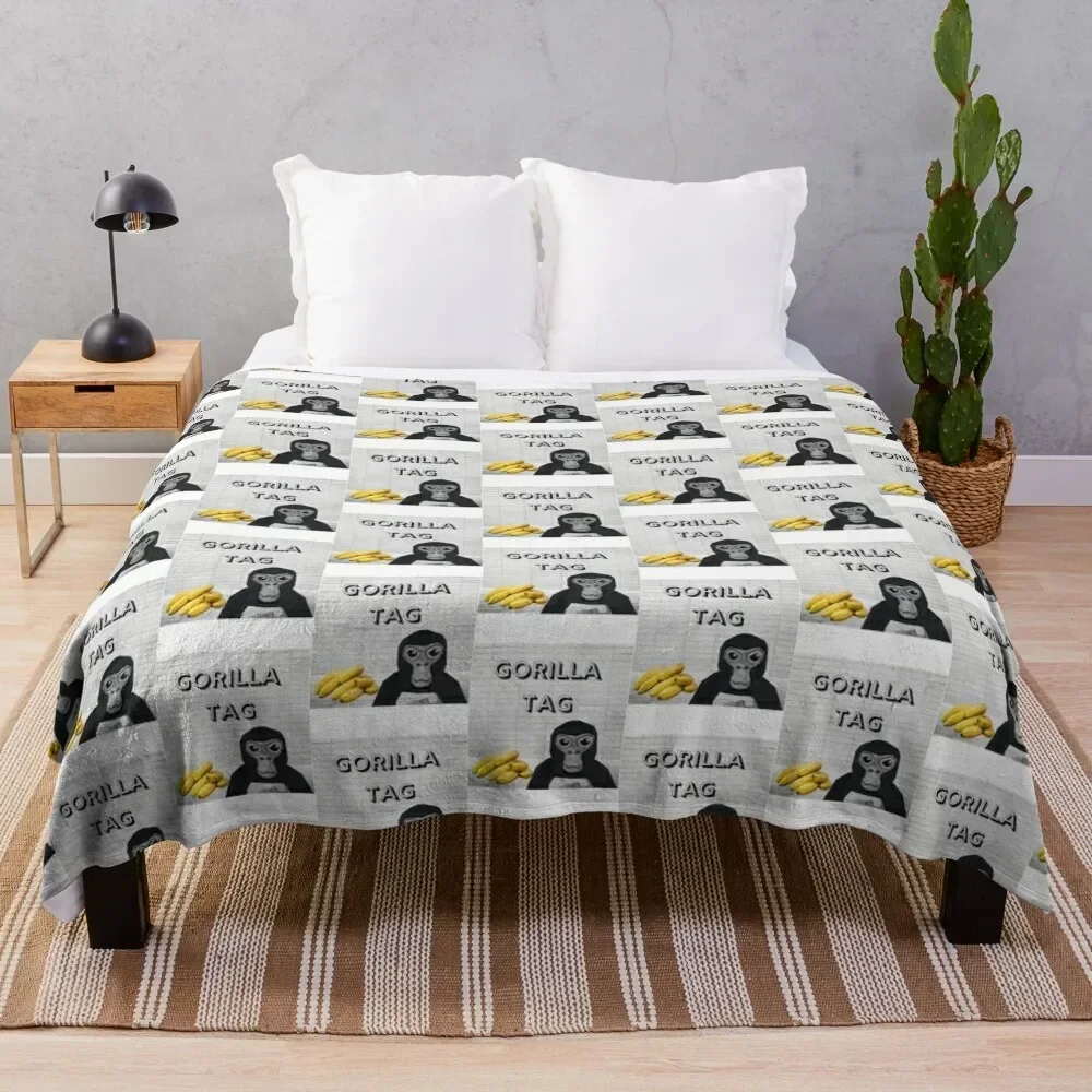 

Gorilla Tag Bananas Throw Blanket For Sofa Thin Bed Fashionable Thermals For Travel Flannel Blankets