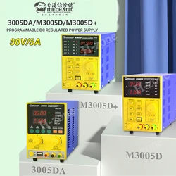 MECHANIC Programmable DC Regulated Power Supply 3005DA 160W 0-5A 0-30V adjustable 4-digit accurate display for phone repair tool