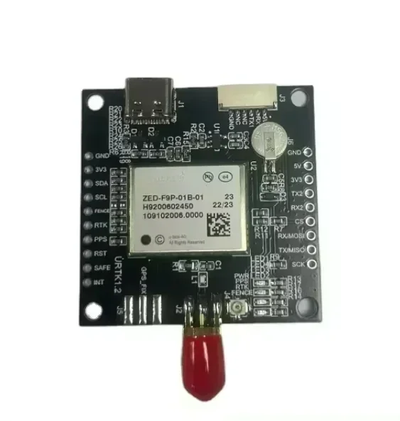 Hot salesublox gps module ZED-F9P ZED-F9P-01B-01 RTK InCase PIN GNSS/GPS receiver board with S MA and USB Drone Development Boar