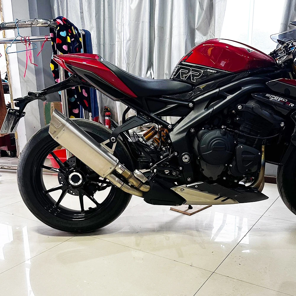 For Triumph Speed Triple 1200 RS 21-24 1200 RR 1200RS 21- 24 1200 RS RR Escape Motorcycle Exhaust Link Pipe Slip-On exhaust pipe