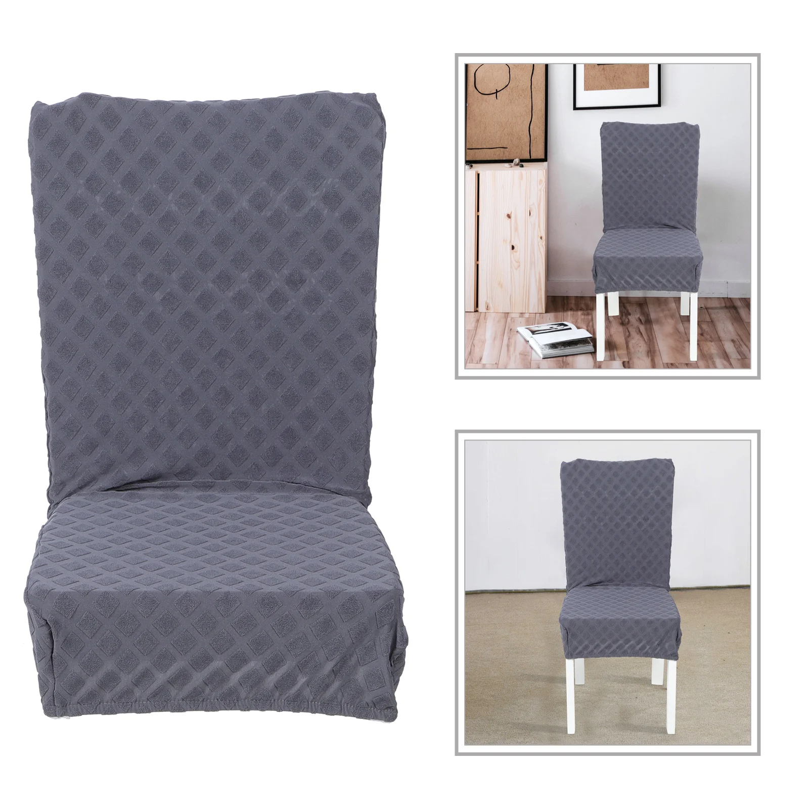 

Comfortable Chair Cover Universal Fit Stretchable Dining Chair Protector Easy Install Removable Machine Washable