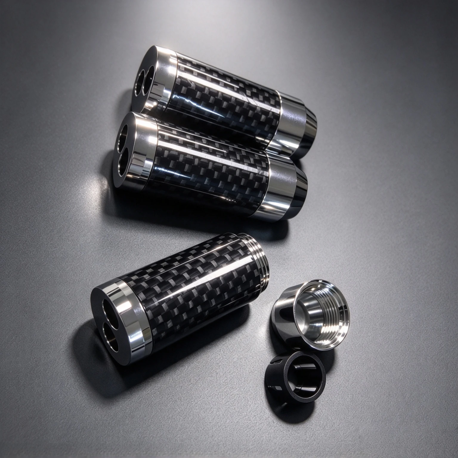 Kabelverteiler aus schwarzer Kohlefaser, Y-Splitter 11mm auf 2x7mm Löcher mit Audio-Lautsprecherkabel, DIY-Kabelverbinder AL1107 – Detail 2
