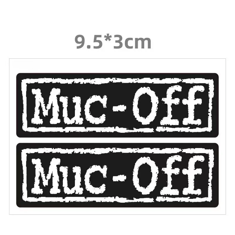 Tour de France Team Style Muc-Off Bicycle Decal, Waterproof Vinyl Sticker for Road Mountain Bike & Motorcycle Frame Cycling