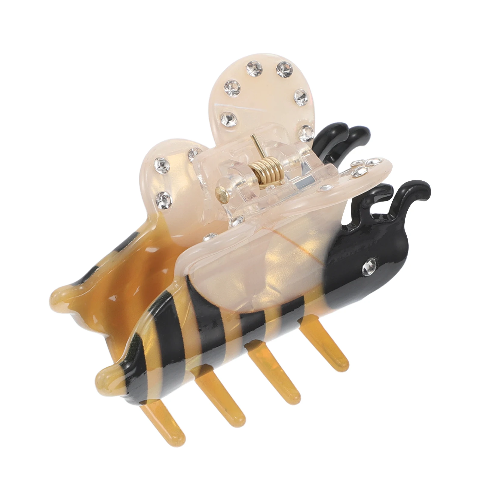 

Cartoon Bee Hair Claw Clips Acetate Strong Grip Various Colors Safe Accessories Women Hairstyle Mini Clip Barrette Hairpin