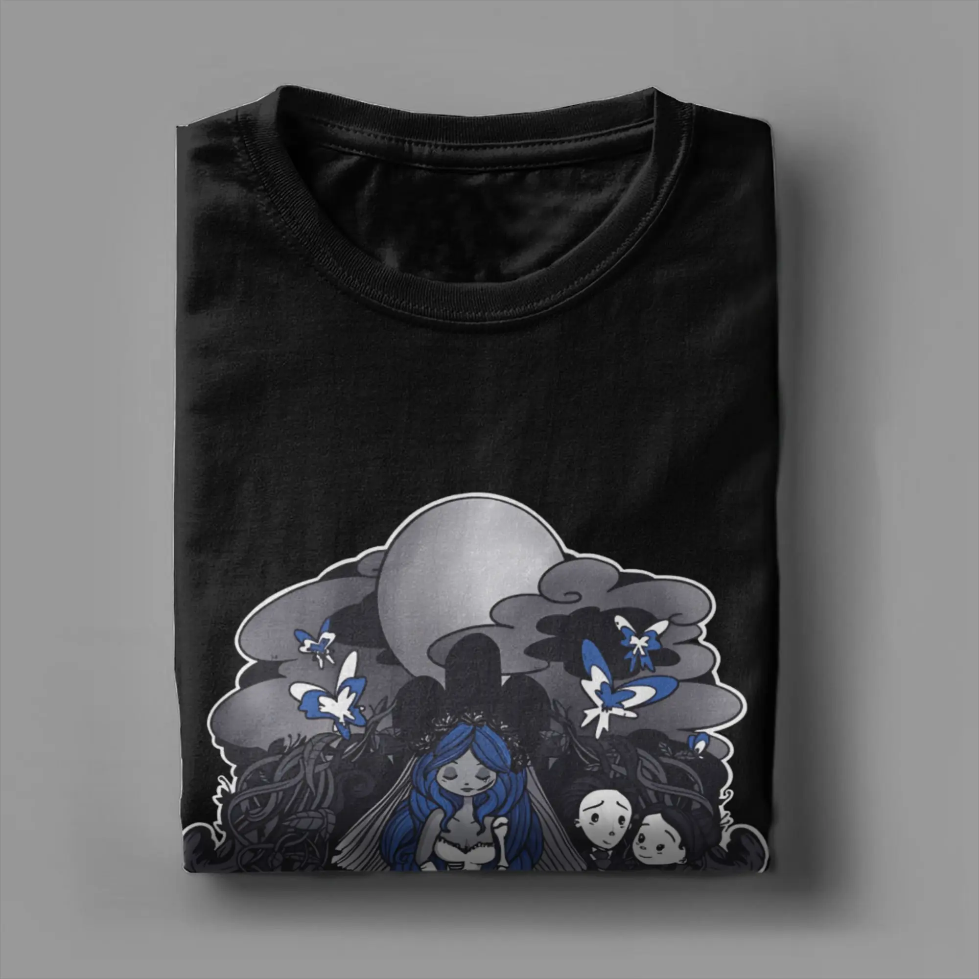 تيم بيرتونز جثة العروس تي شيرت الصيف الكرتون فيلم موضة تي شيرت زوجين القطن س الرقبة تيز قصيرة الأكمام الشارع الشهير القمم