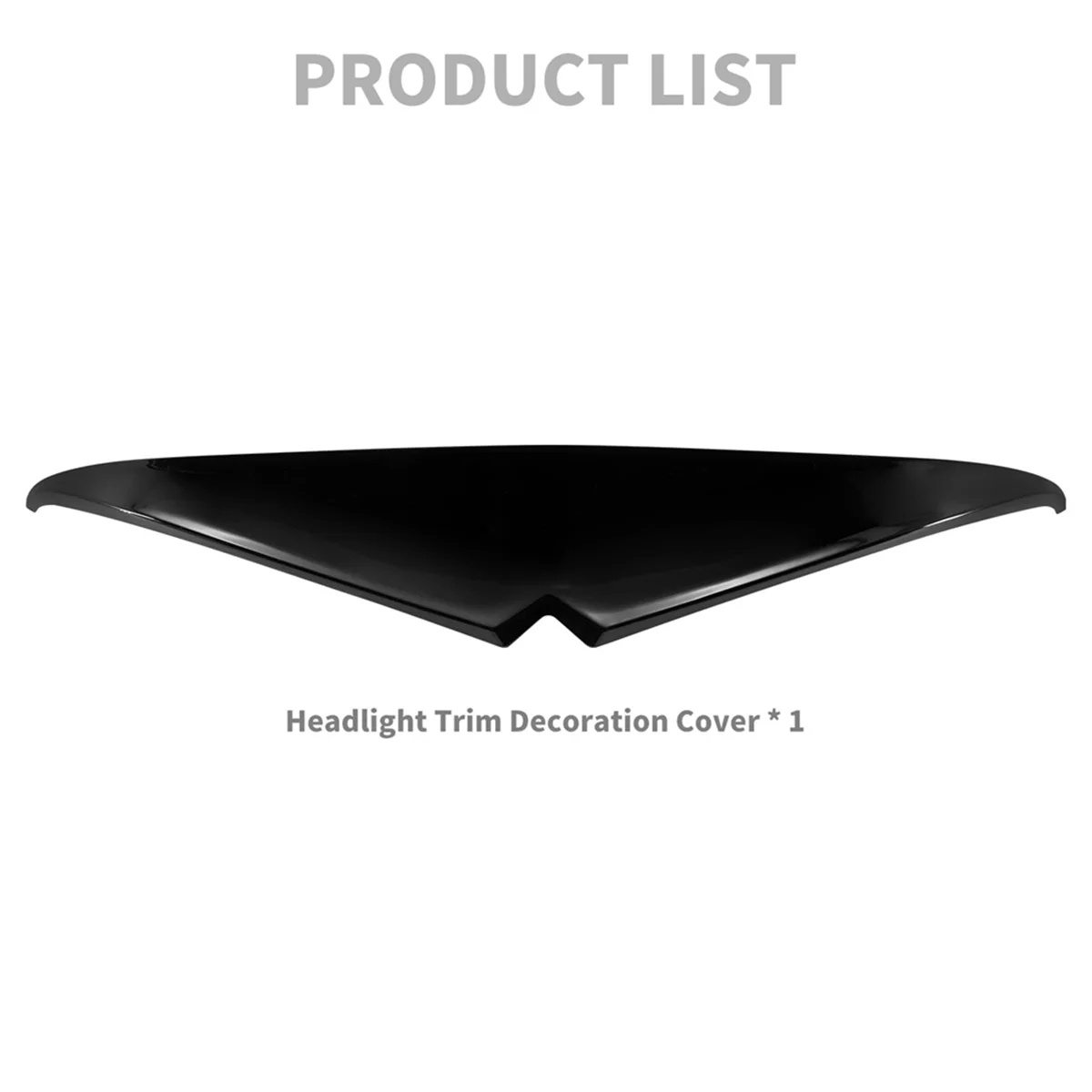 Motorcycle Headlight Eyebrows Sticker Headlamp Eyebrow Eyelids Trim Cover Visor for Harley Road Glide 2015-2023